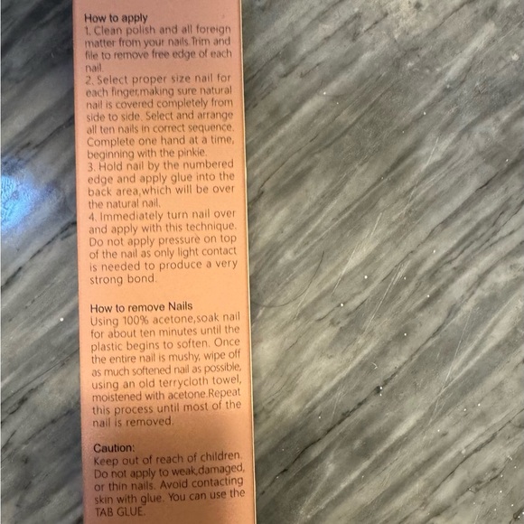 TIP BEAUTY Matte Coffin press on Nails And Glue Set, 24 Count, White - Picture 2 of 2